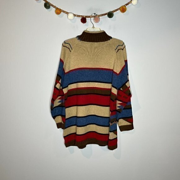 Vintage LizSport patterned sweater tunic - Picture 5 of 5